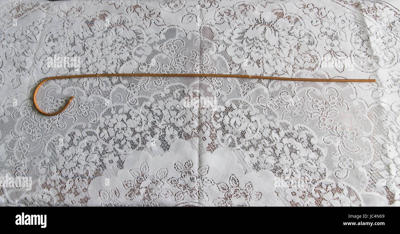 Schule Stock auf Spitze Tischdecke Stockfoto