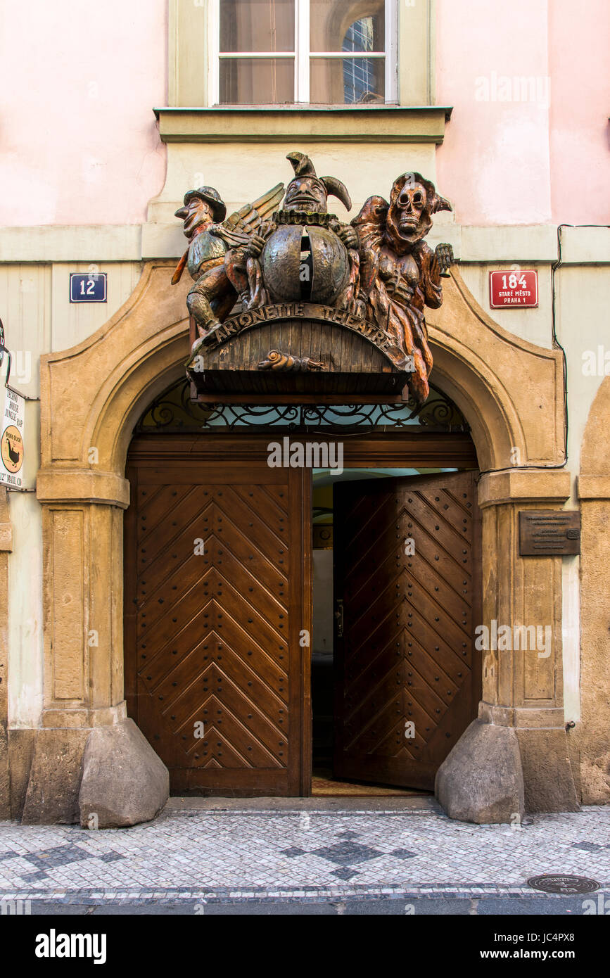 Marionettentheater, Prag, Böhmen, Tschechische Republik Stockfoto