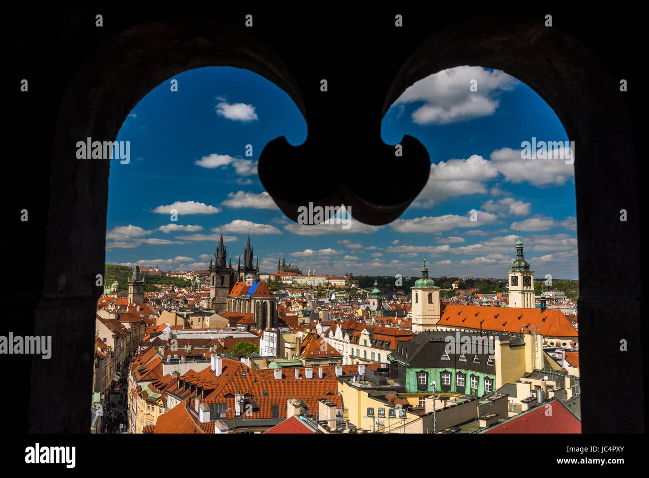 Alte Stadt Skyline, Prag, Böhmen, Tschechische Republik Stockfoto