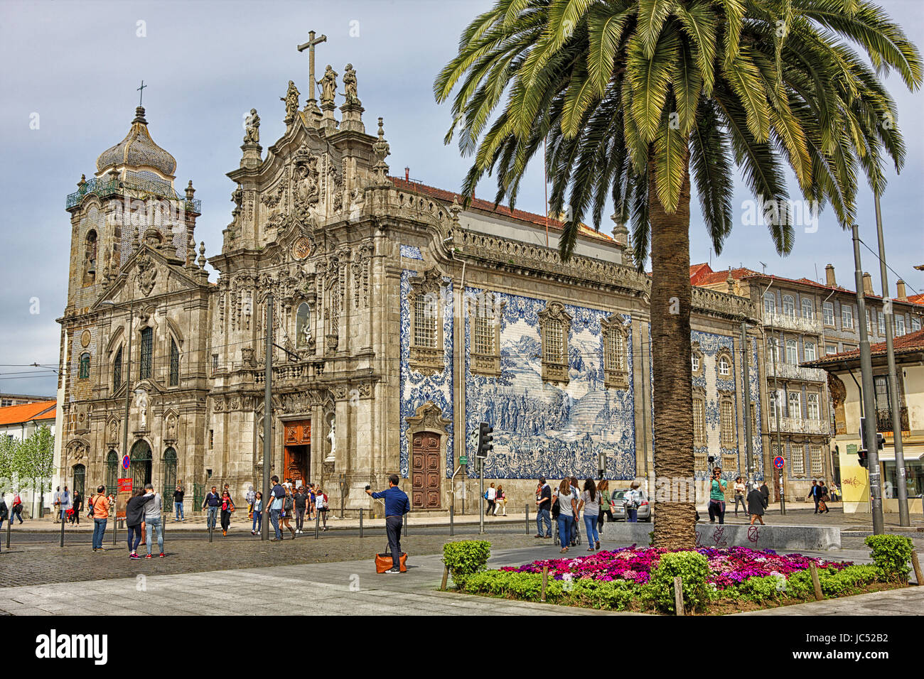 Carmo (Carmen) Kirche, Porto, Douro Litoral, Portugal Stockfoto