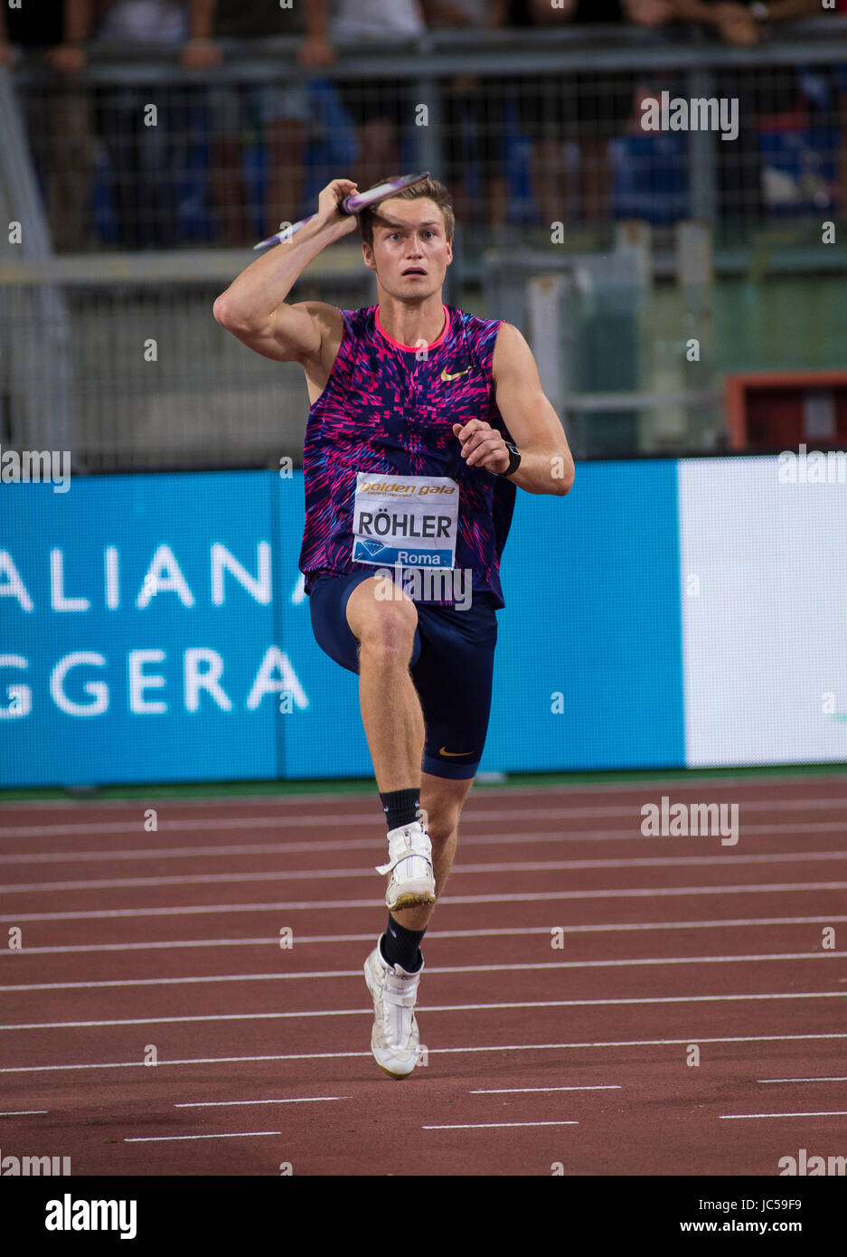 Herren Speerwerfen, Diamond League Rom 2017 Stockfoto
