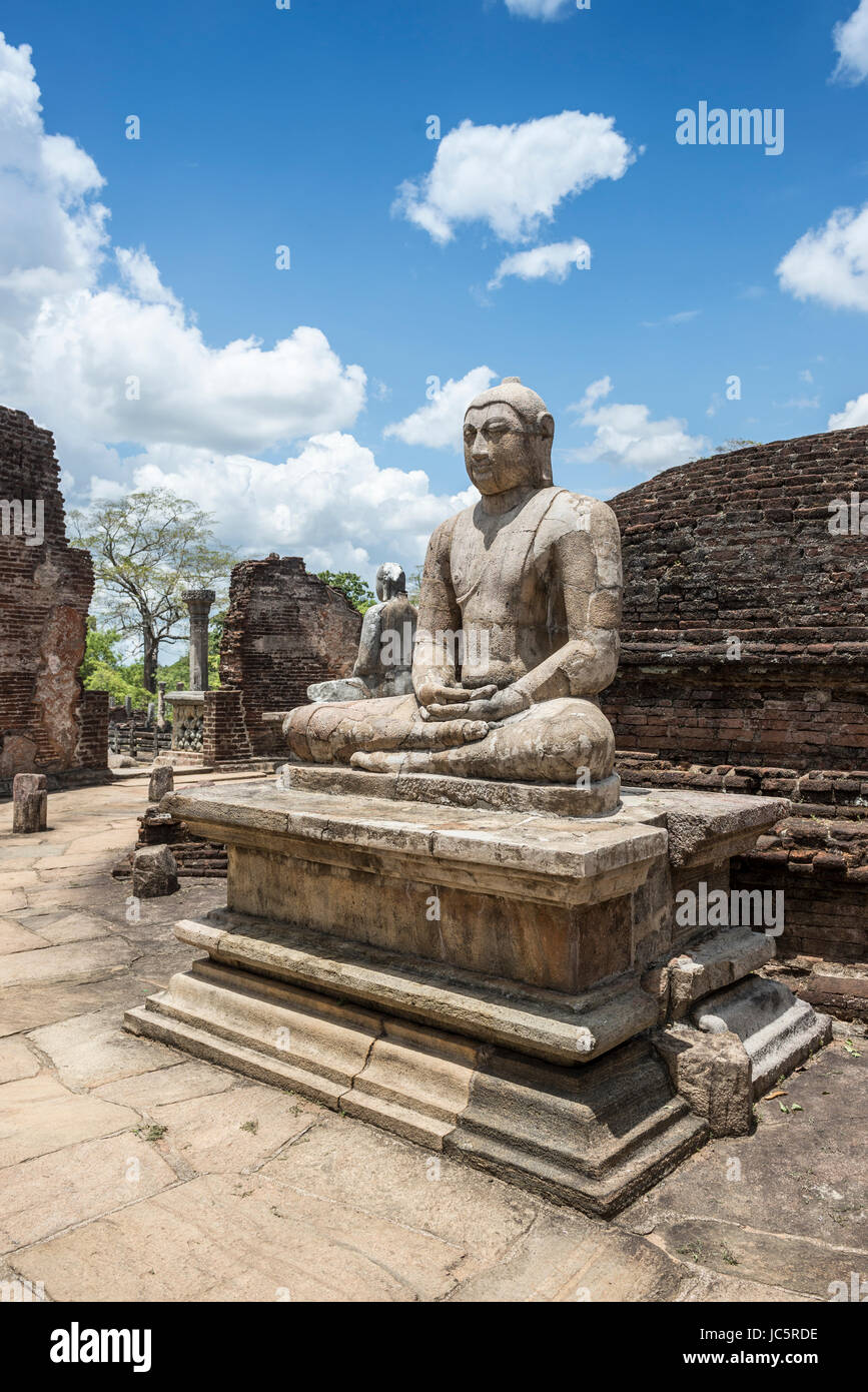Die alte Stadt von Polonnaruwa, genommen in Sri Lanka. Stockfoto