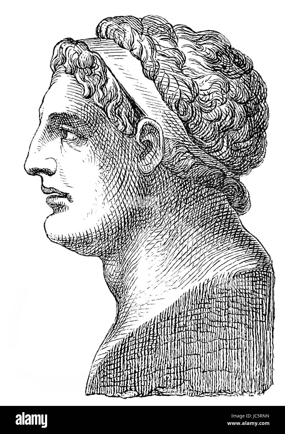 Demetrius, 337-283 v. Chr. rief ich Poliorcetes, Mazedonisch Griechisch Edelmann, Heerführer und König von Makedonien Stockfoto