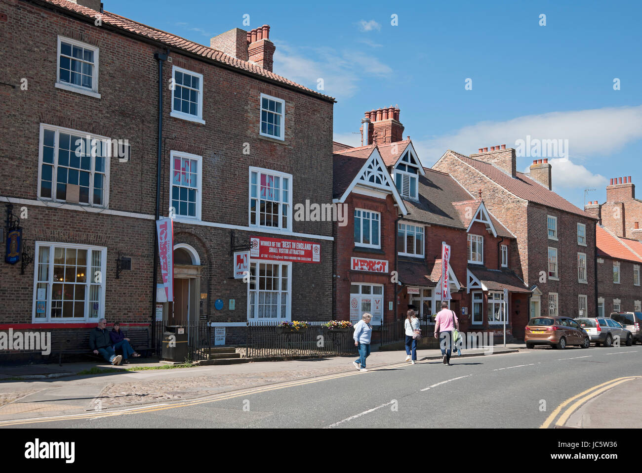 World of James Herriot Museum Außen berühmtes Tierarzt Kirkgate Thirsk North Yorkshire England Großbritannien Großbritannien Großbritannien Großbritannien Großbritannien Großbritannien Großbritannien Großbritannien Großbritannien Stockfoto