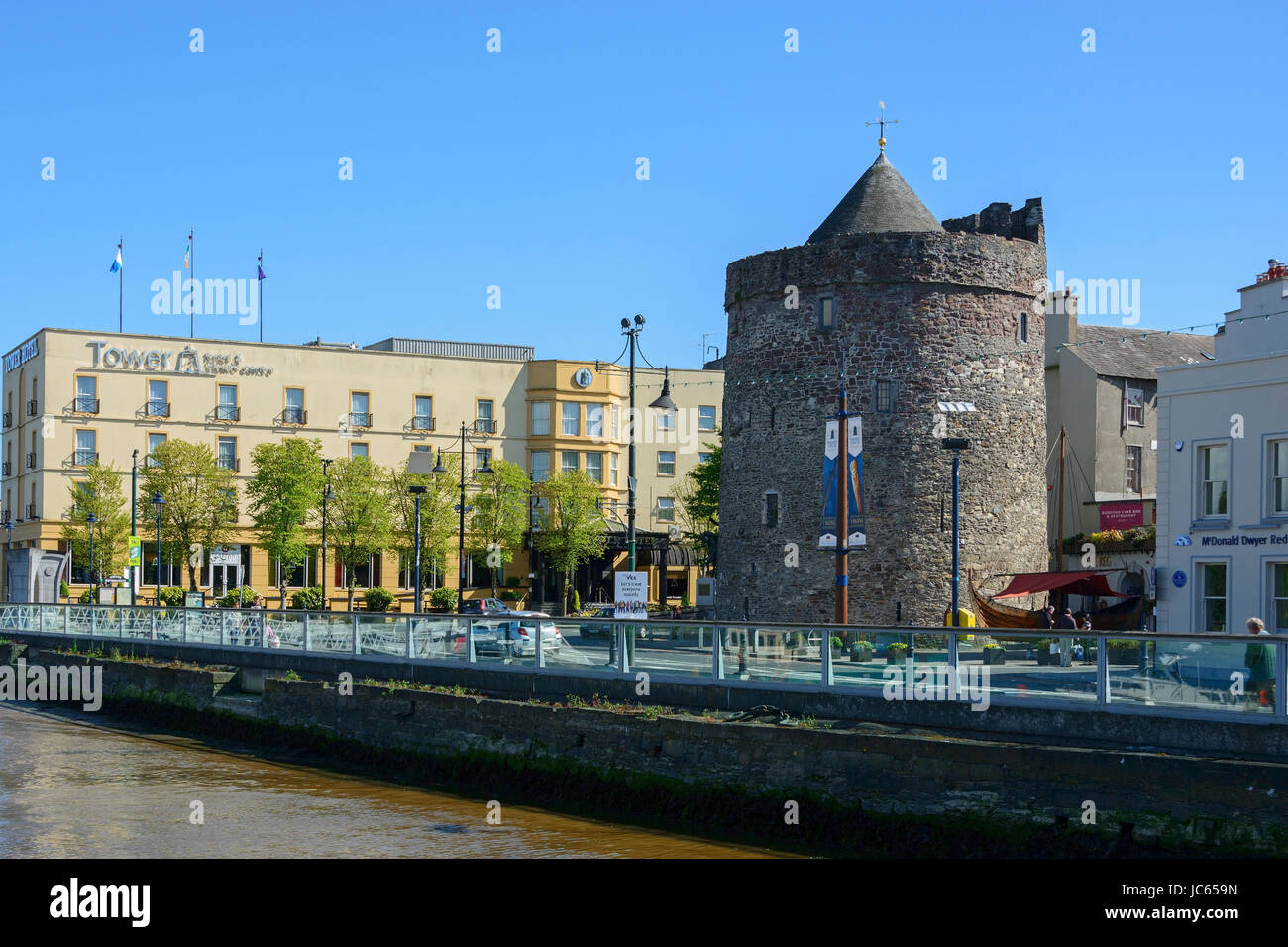 Panorama, Reginalds Tower, Waterford, Irland, Großbritannien / Reginald? " s-Turm, Irland, Großbritannien / Reginald´s Turm Stockfoto