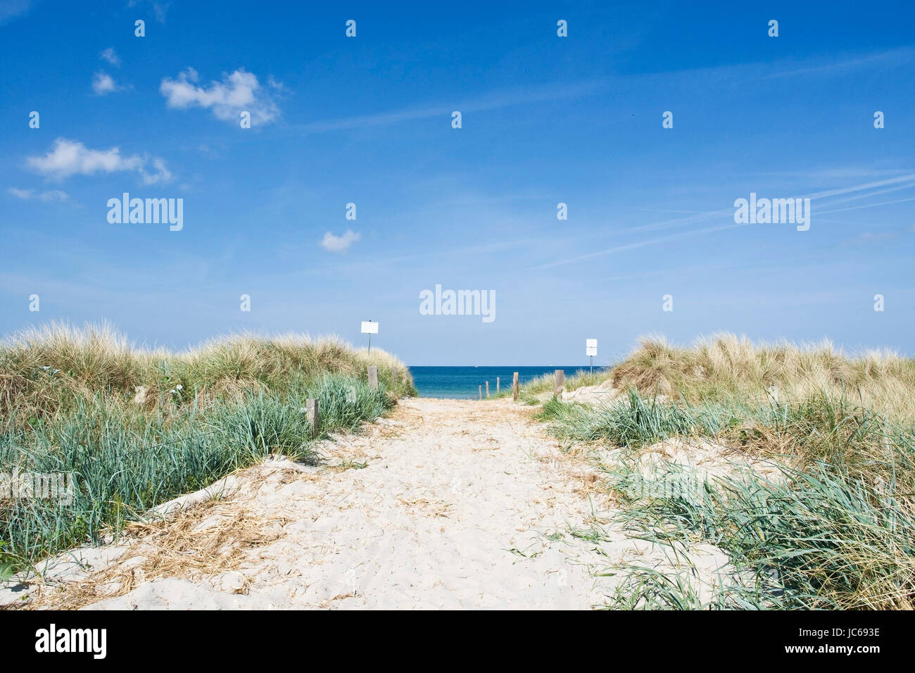 Wustrow, Zugang zum Strand, Zugang Zum Strand Stockfoto