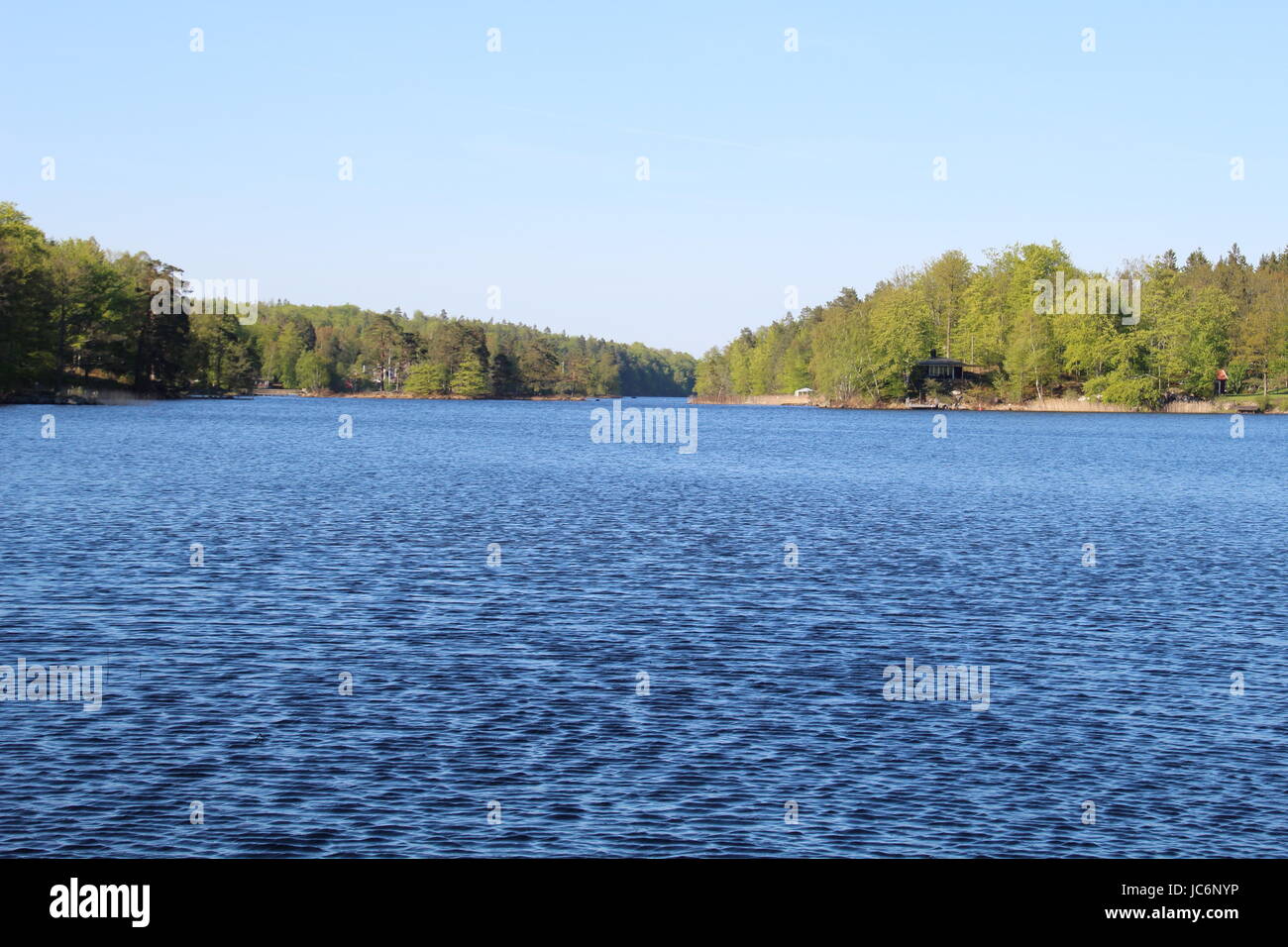 Den See Immeln im südlichen Schweden Stockfoto