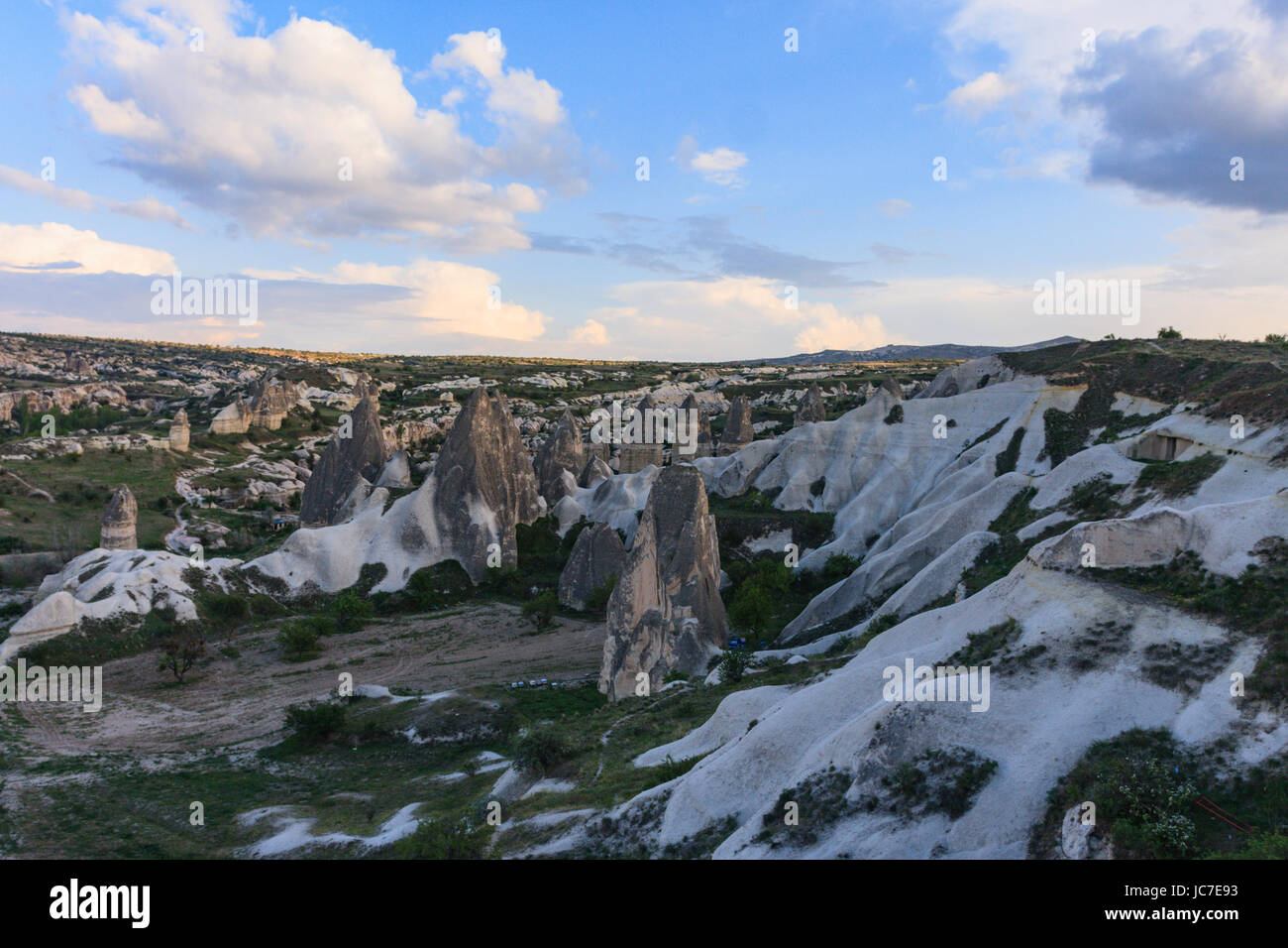 Horizontalen Schuss Blick Fee Schornstein Tal in Kappadokien Stockfoto