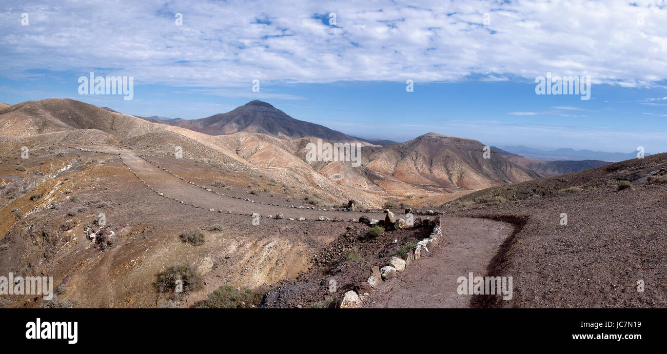 Fuerteventura - Wallfahrt bei Montana cardon Stockfoto