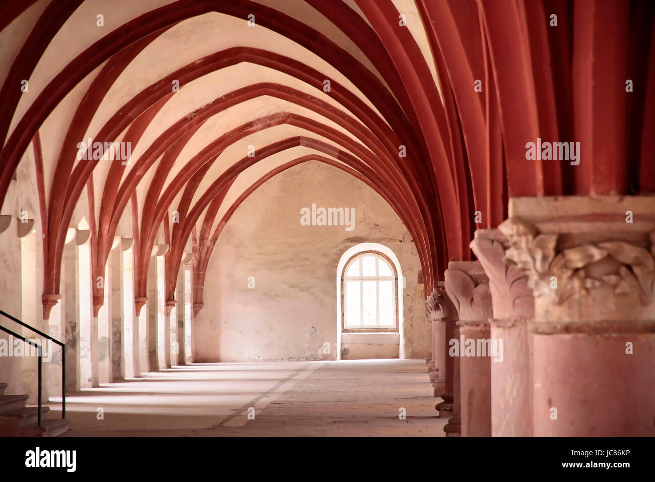 Gewölbe in der Zisterzienser Kloster Kiedrich, Rheingau, Hessen, Deutschland Stockfoto