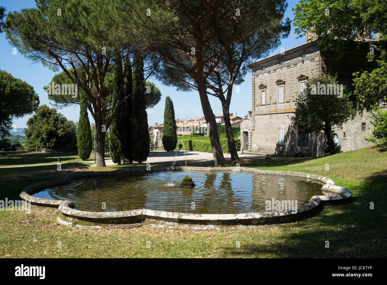 Bagnaia. Viterbo. Italien. 16. Jahrhundert manieristischen Stil Villa Lante und und der umliegende Park, im Auftrag von Kardinal Gianfrancesco Gambara. Stockfoto