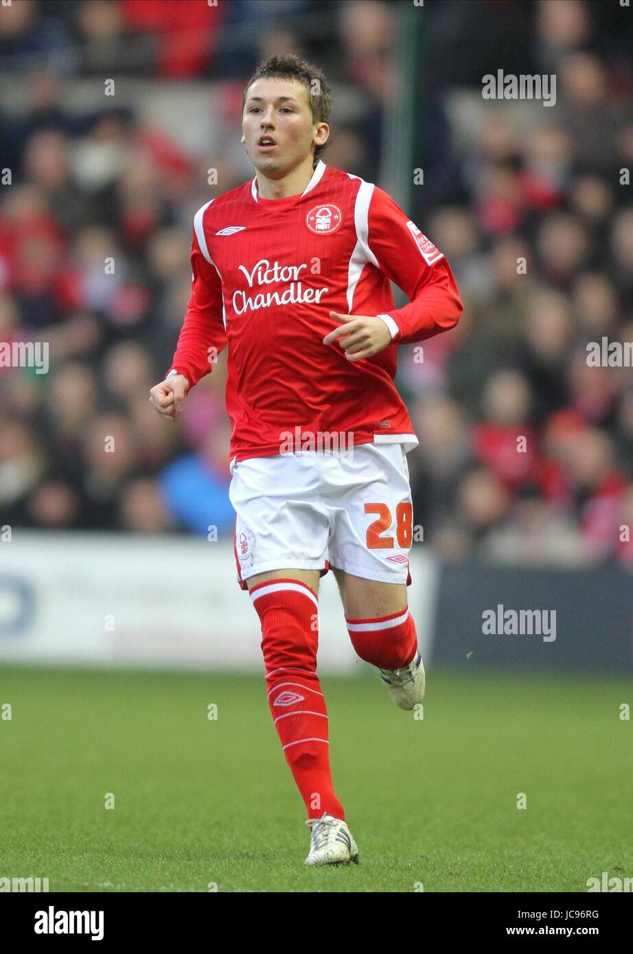 RADOSLAW MAJEWSKI NOTTINGHAM FOREST FC Stadt Boden NOTTINGHAM ENGLAND 16. Januar 2010 Stockfoto