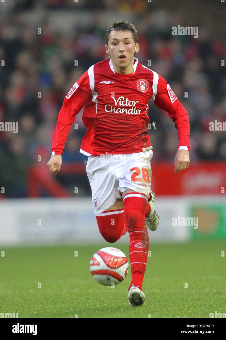 RADOSLAW MAJEWSKI NOTTINGHAM FOREST FC Stadt Boden NOTTINGHAM ENGLAND 16. Januar 2010 Stockfoto