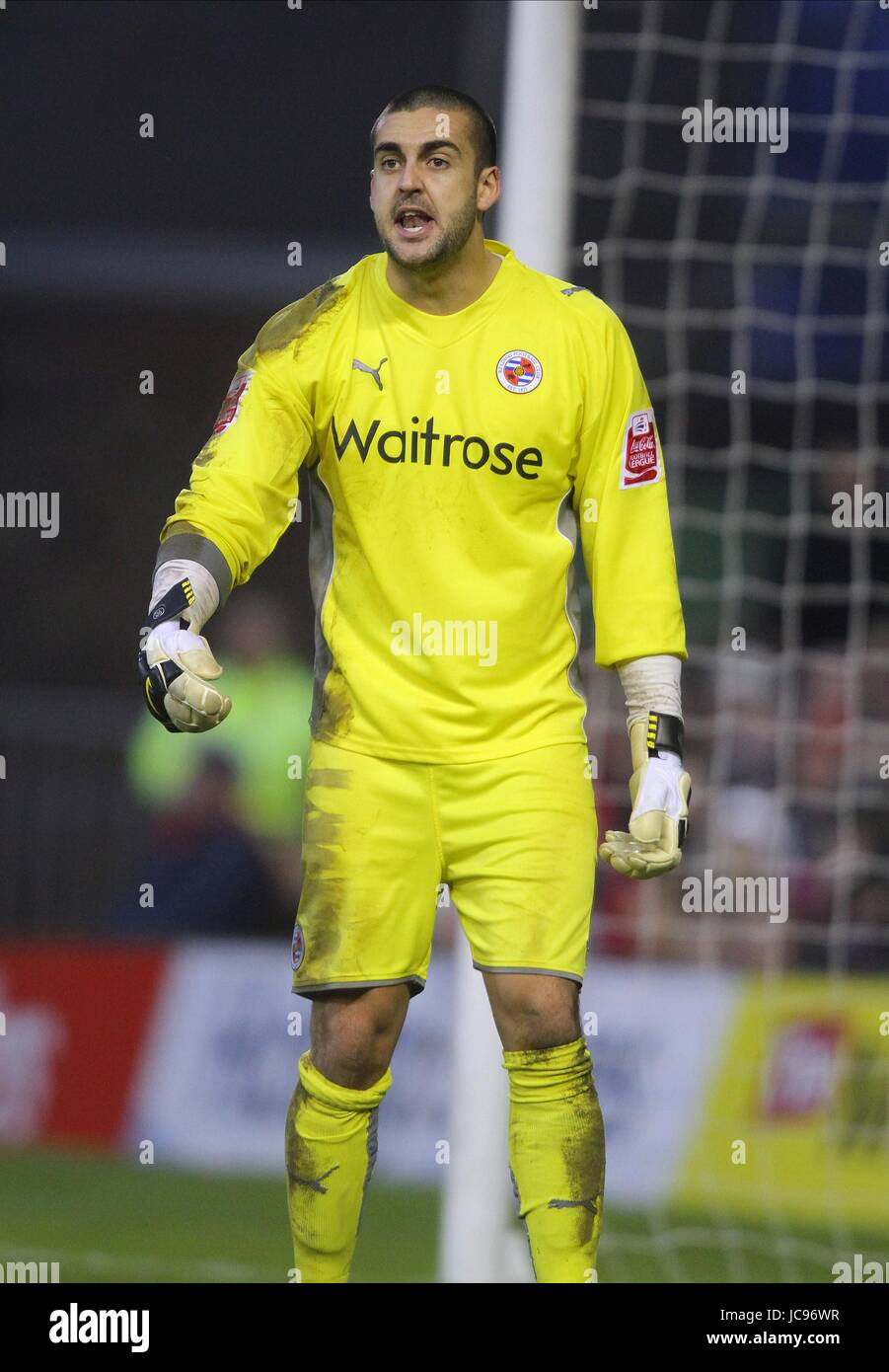 ADAM FEDERICI READING FC Stadt NOTTINGHAM ENGLAND gemahlen 16. Januar 2010 Stockfoto