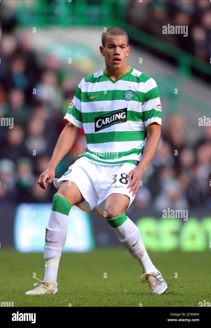 JOSH THOMPSON GLASGOW CELTIC FC CELTIC PARK GLASGOW Schottland 20. Februar 2010 Stockfoto