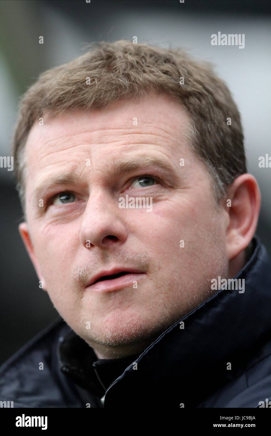 MARK ROBINS NEWCASTLE UTD V BARNSLEY FC ST. JAMES PARK NEWCASTLE ENGLAND 6. März 2010 Stockfoto