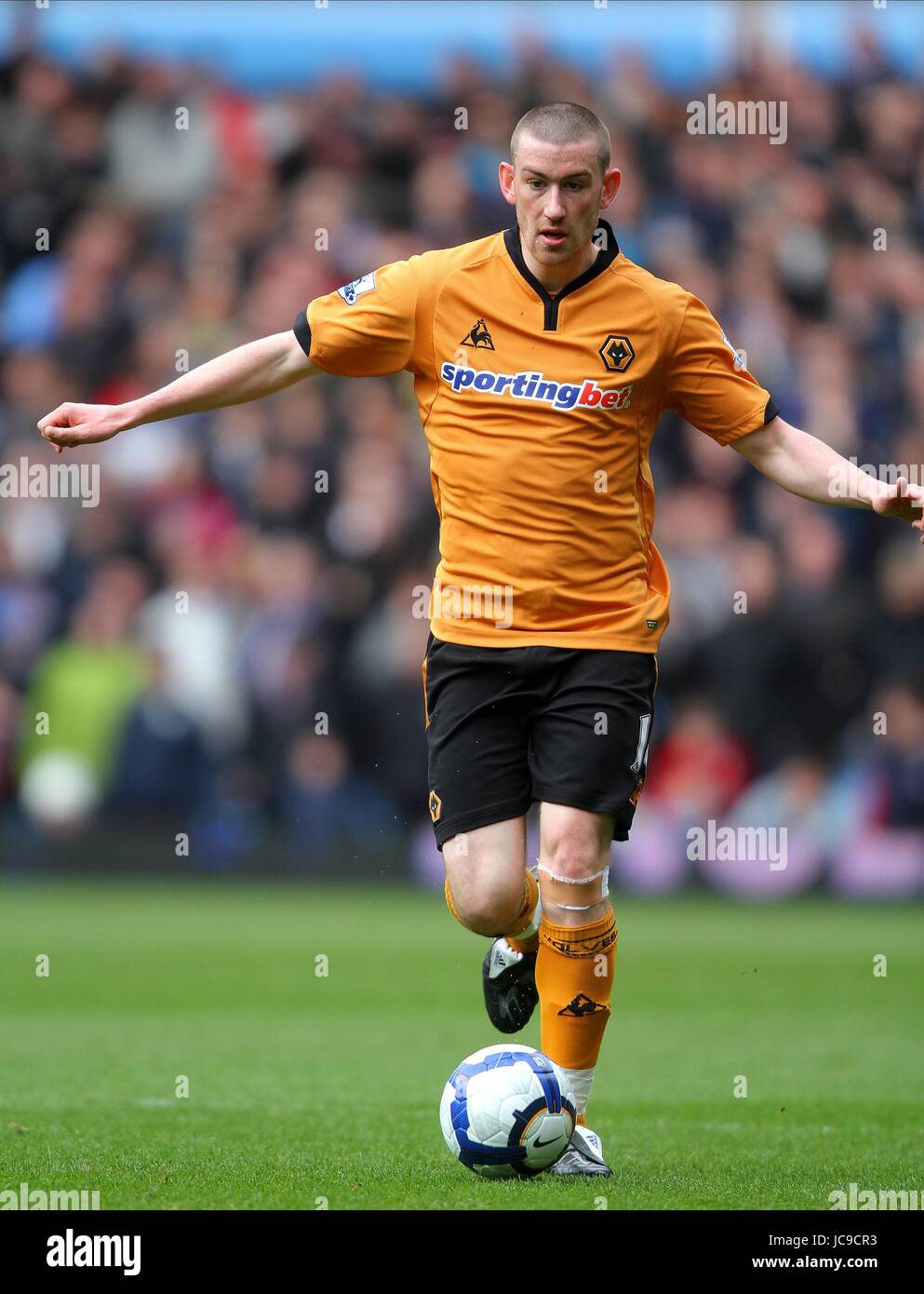 DAVID JONES WOLVERHAMPTON WANDERERS FC VILLENPARK BIRMINGHAM ENGLAND 20. März 2010 Stockfoto