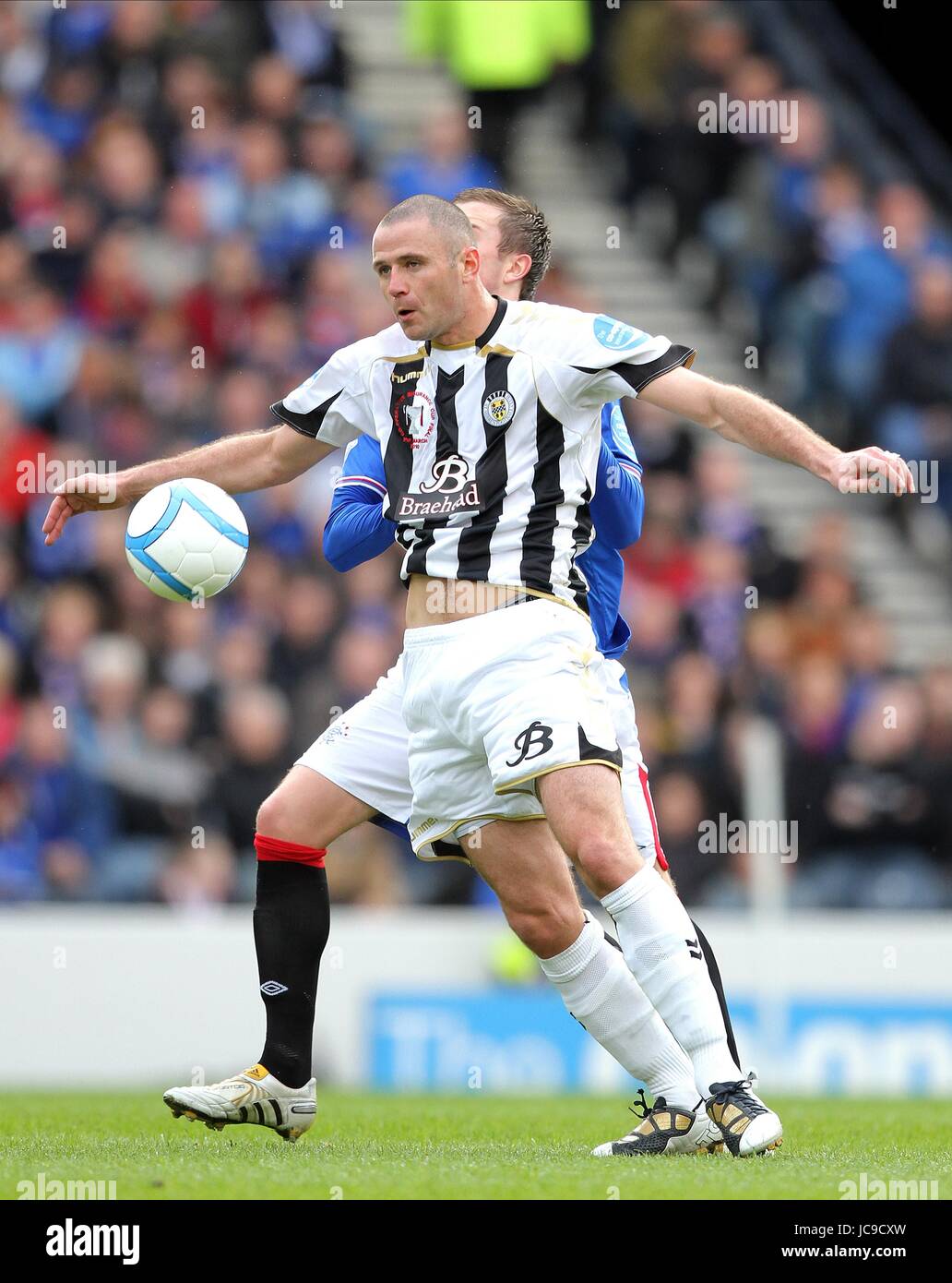 MICHAEL HIGDON ST. MIRREN FC HAMPDEN PARK GLASGOW Schottland 21. März 2010 Stockfoto