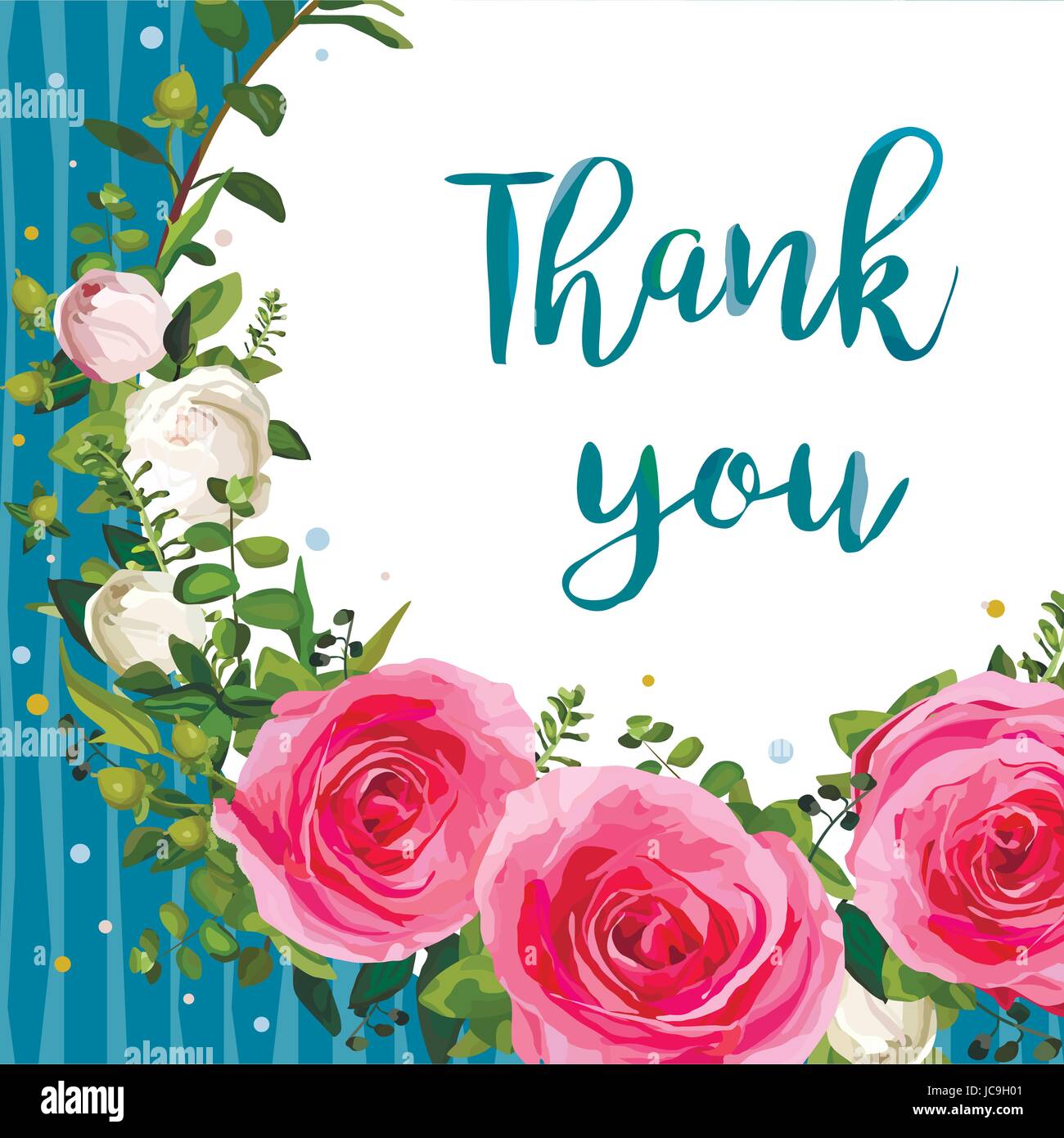 Kranz Blume Blätter rosa Rose schönen schönen Frühling Sommer Bouquet Vektor Illustration Draufsicht square elegantes Aquarell Design Gruß ca Stock Vektor