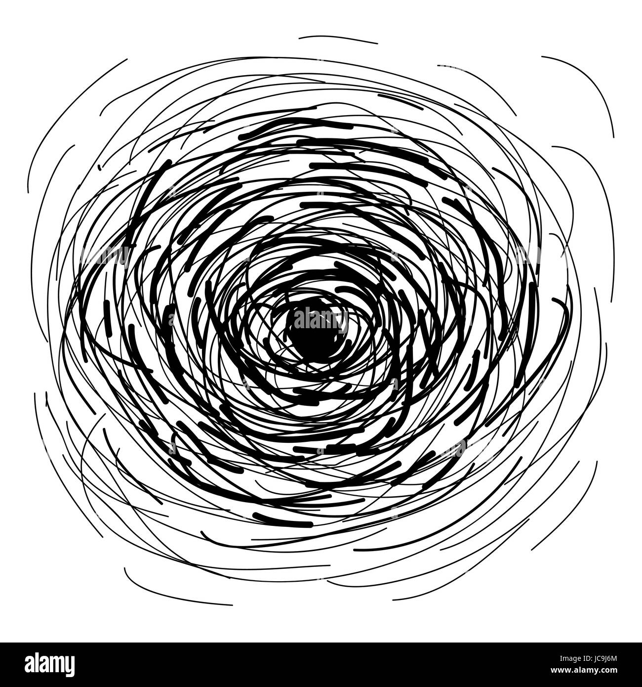 Hintergrund gern Textur Hintergrund Muster Kreis abstrakte Linie Kunst-Design. Vektor Closeup schwarz weißes Schild Schild schöne quadratische moderne Si zu skizzieren Stock Vektor