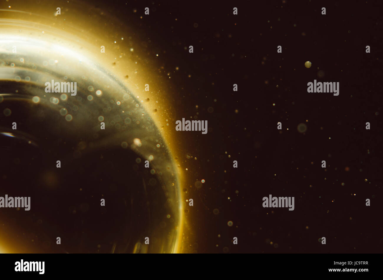 abstrakten Raum Hintergrund Sonne, Sterne, Planeten in kreative Komposition Stockfoto