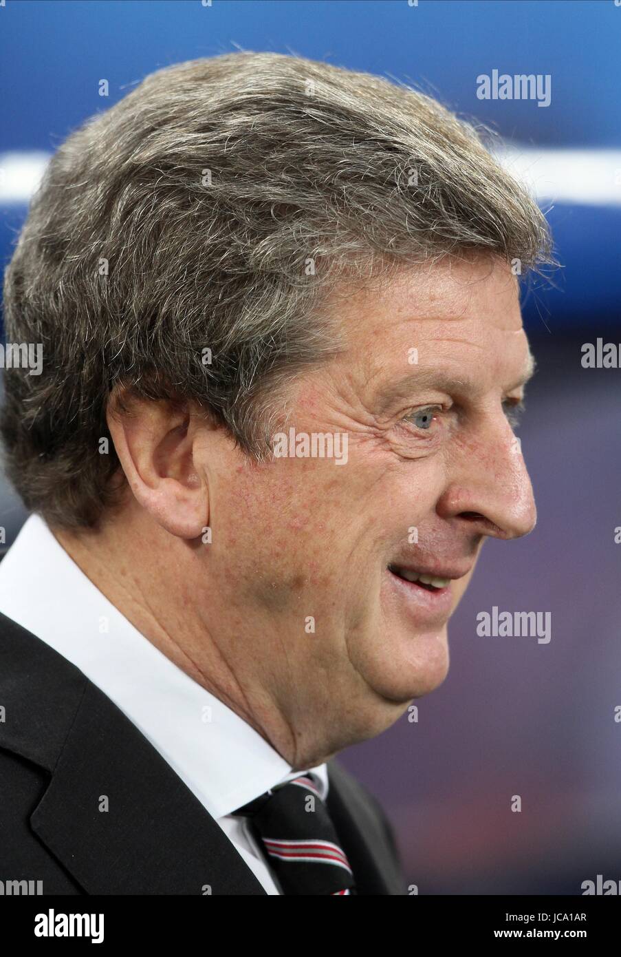 ROY HODGSON FULHAM FC MANAGER FULHAM FC MANAGER HSH NORDBANK ARENA HAMBURG Deutschland 12. Mai 2010 Stockfoto