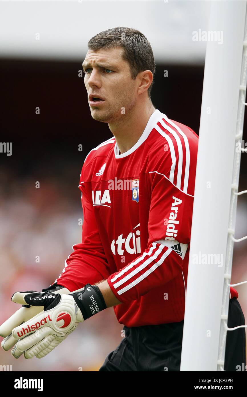 REMY VERCOUTRE OLYMPIQUE LYON OLYMPIQUE LYON EMIRATES Stadion LONDON ENGLAND 31. Juli 2010 Stockfoto