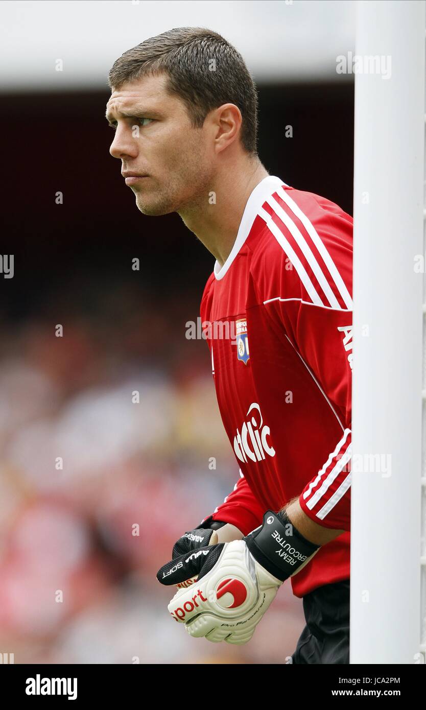 REMY VERCOUTRE OLYMPIQUE LYON OLYMPIQUE LYON EMIRATES Stadion LONDON ENGLAND 31. Juli 2010 Stockfoto