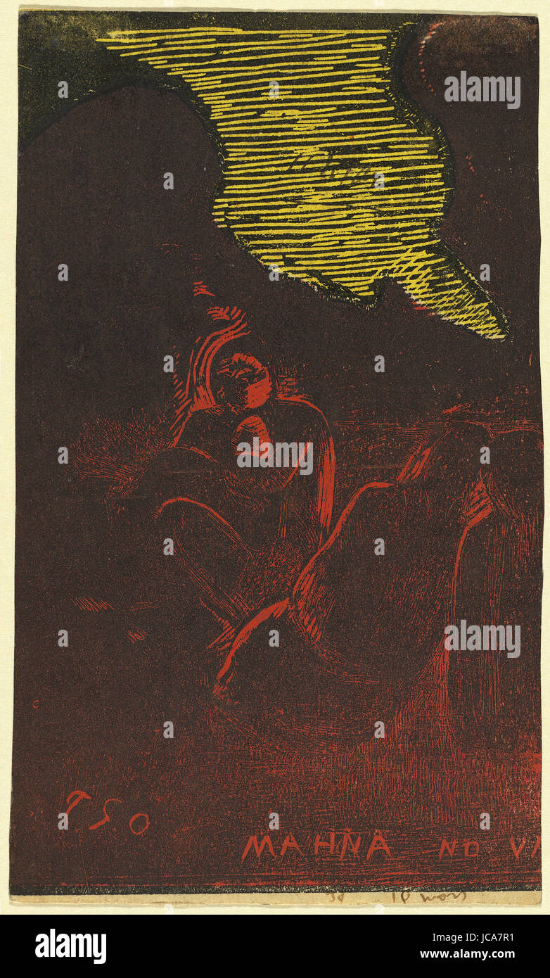 Paul Gauguin - Mahna keine Varua Ino (The Demon spricht) Stockfoto