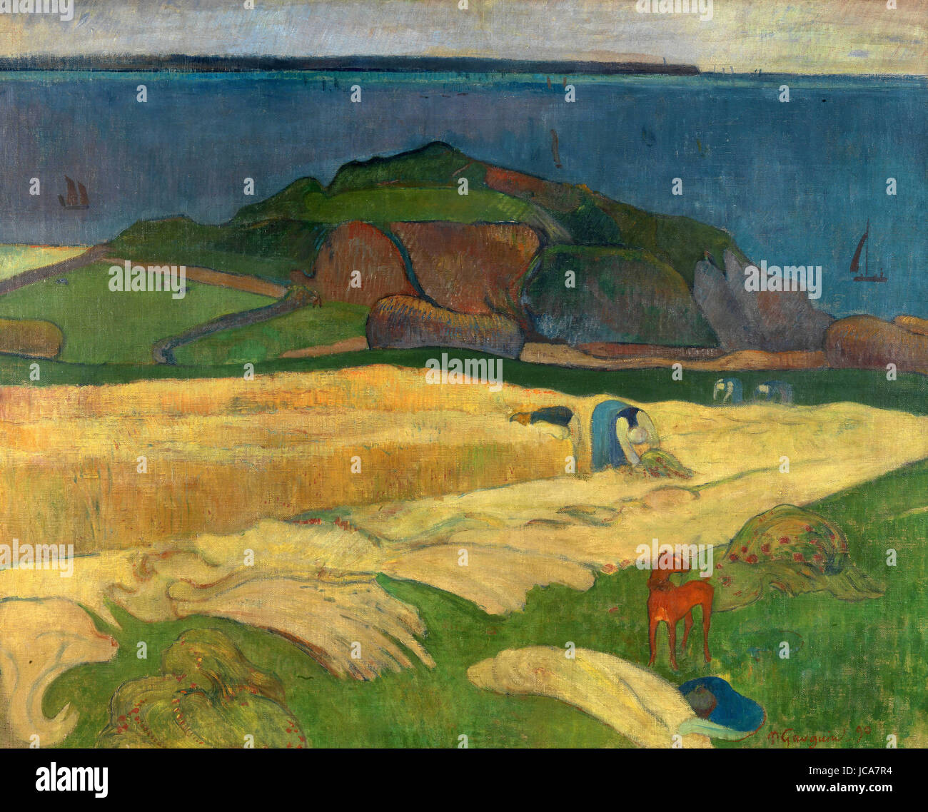 Paul Gauguin - Ernte   Le Pouldu Stockfoto