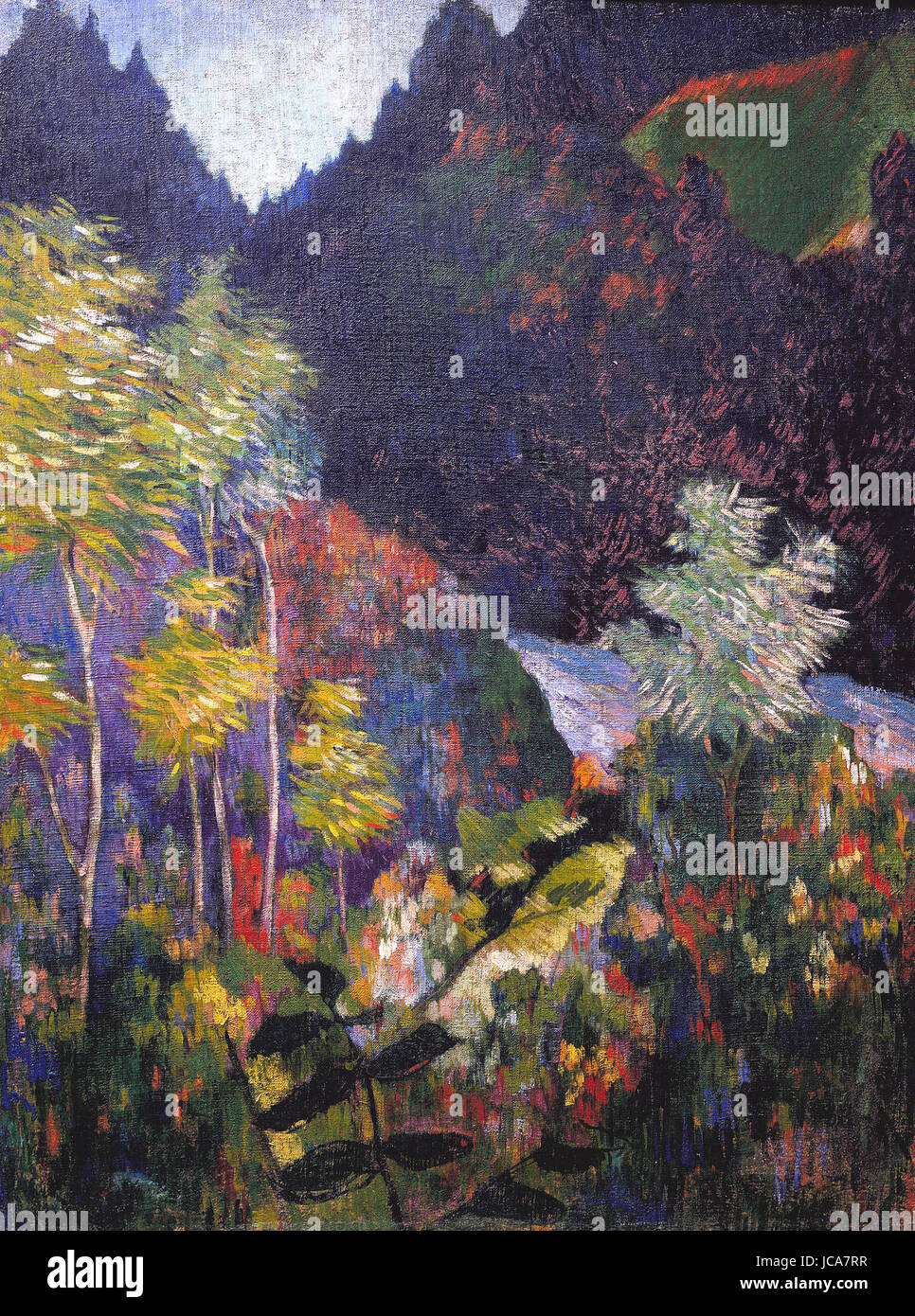 Paul Gauguin - Landschaft (üppigen Wald) Stockfoto