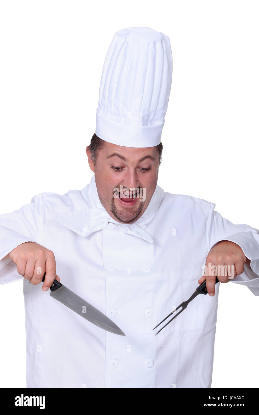 Happy chef Stockfoto