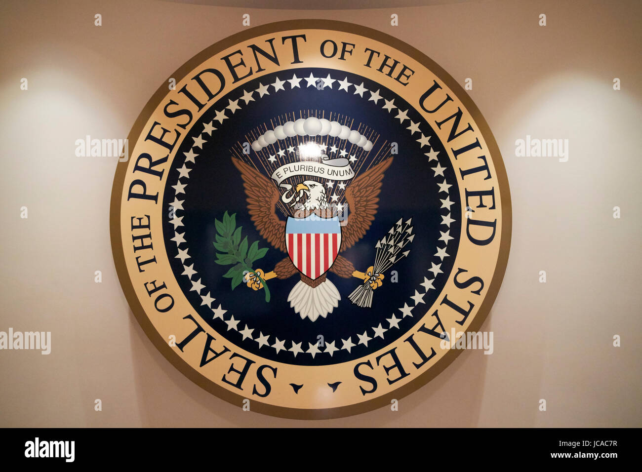 Siegel des Präsidenten der Vereinigten Staaten USA Stockfoto