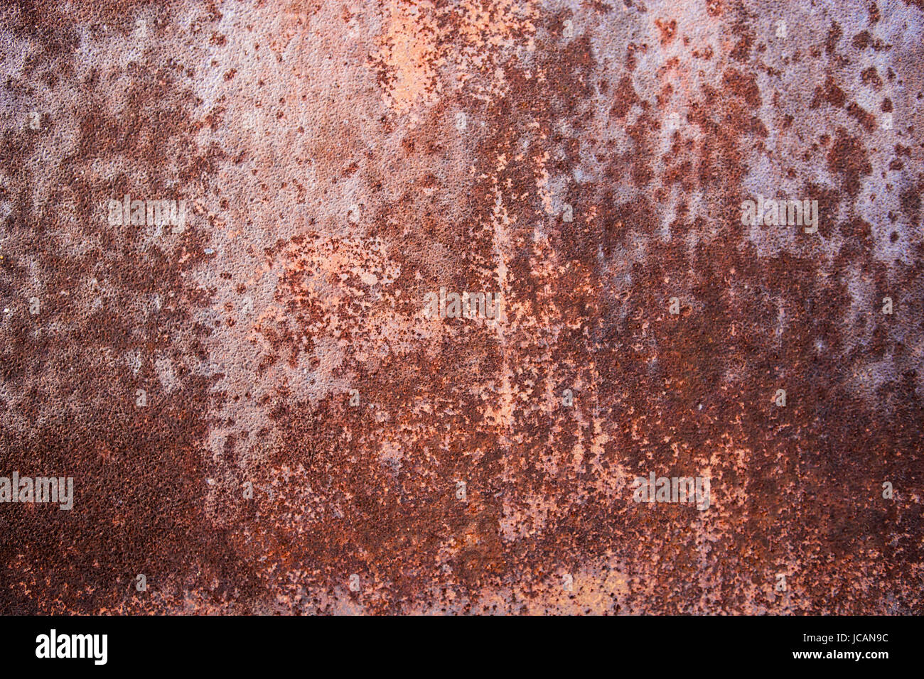 Rostige Metalloberfläche mit reichen und verschiedenen Textur Stockfoto