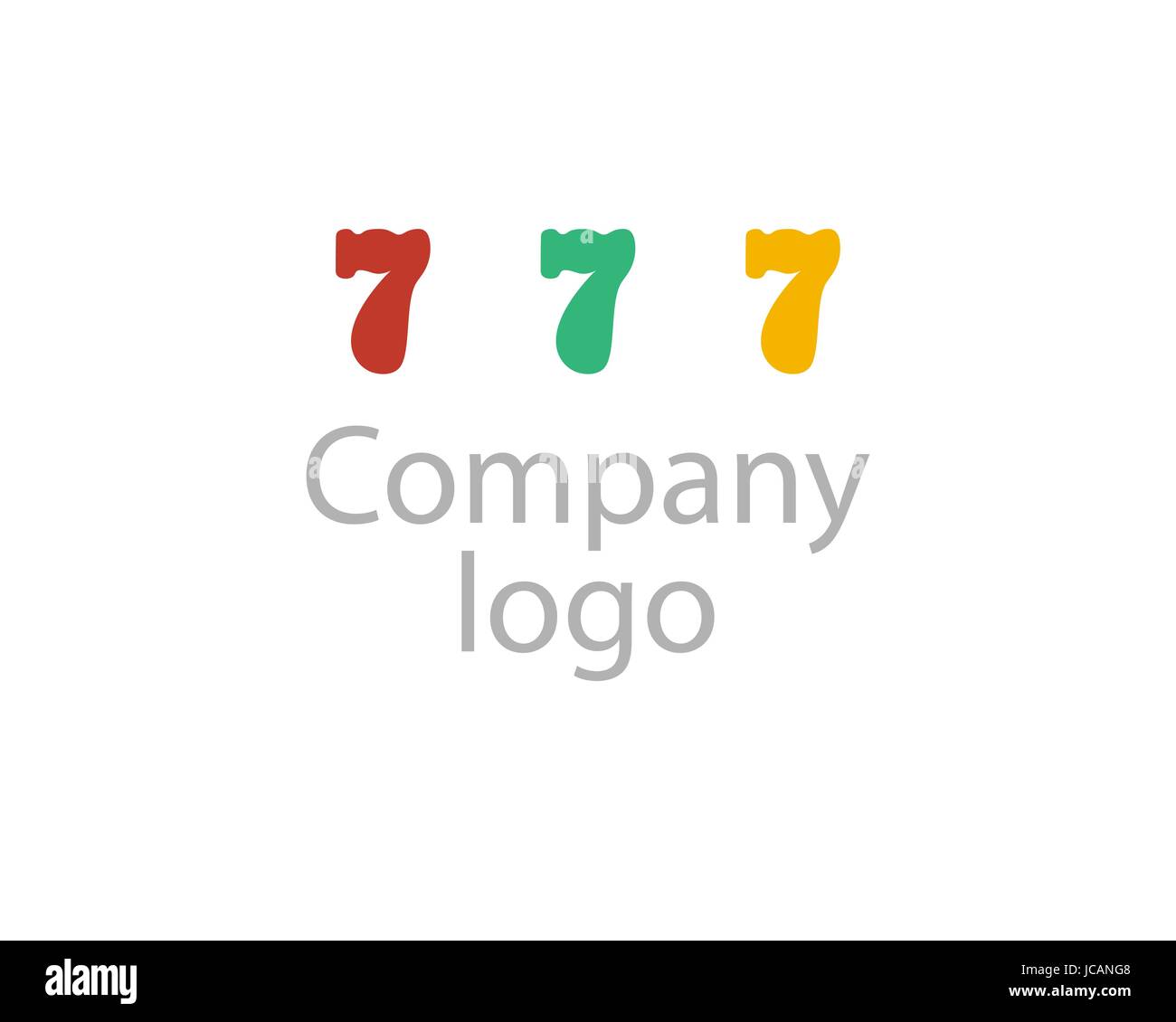 Firmen-Logo auf weißem Hintergrund Stock Vektor