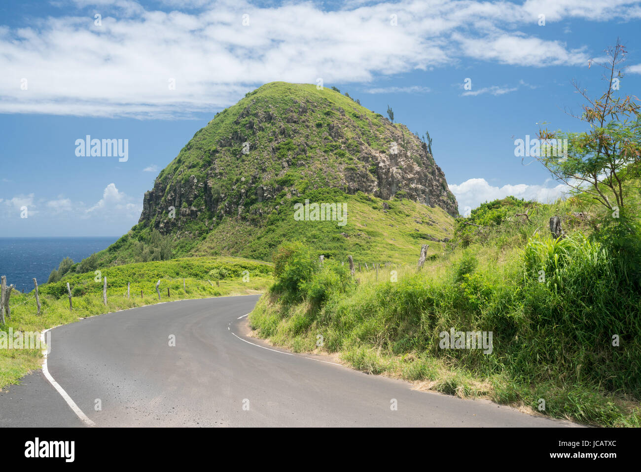 Nord Ost Küste von Maui aus Kahekili highway Stockfoto