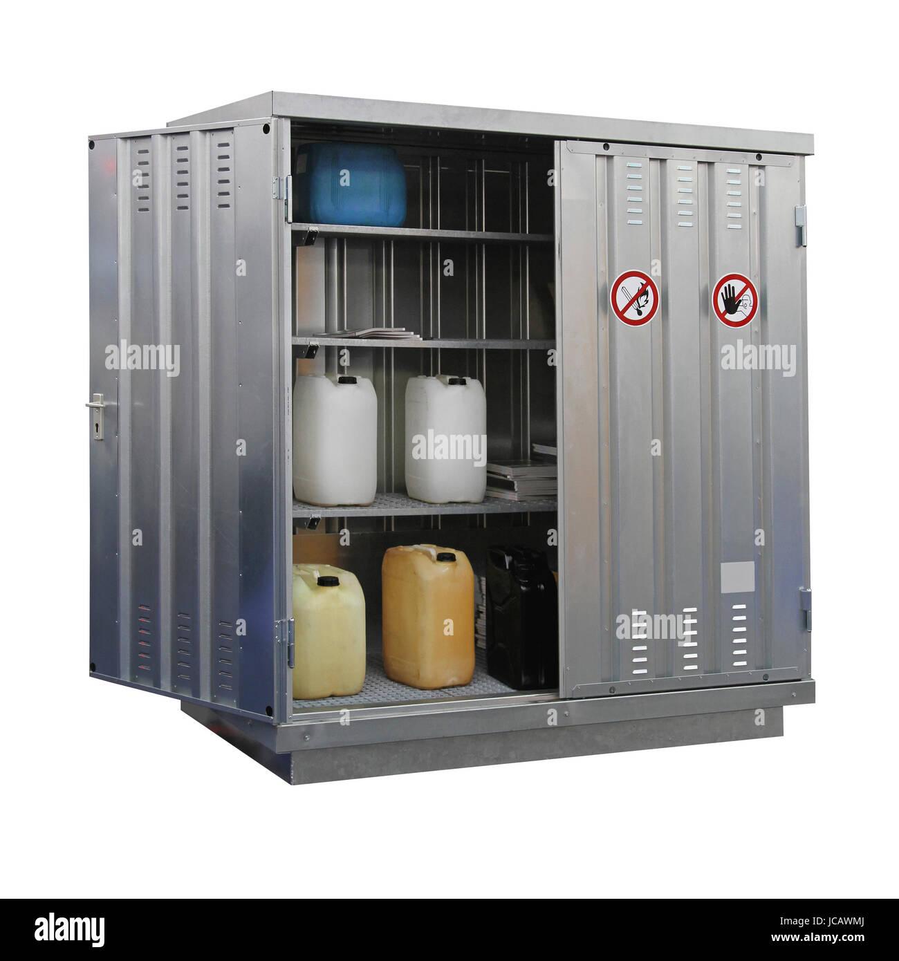 Lagerung von gefährlichen und brennbaren Materialien Locker isoliert Stockfoto