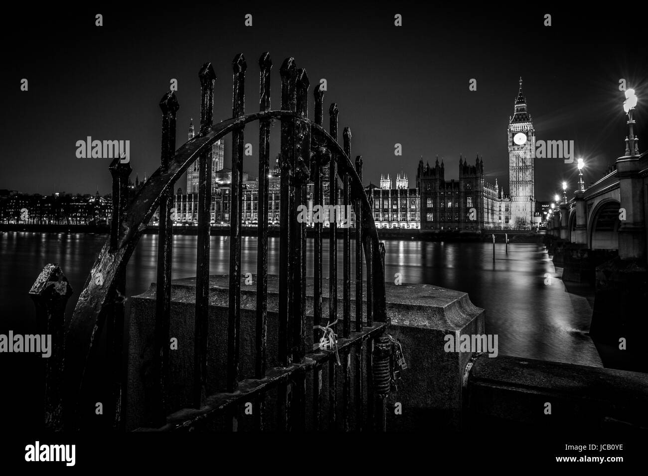 Westminster, gesperrt Stockfoto