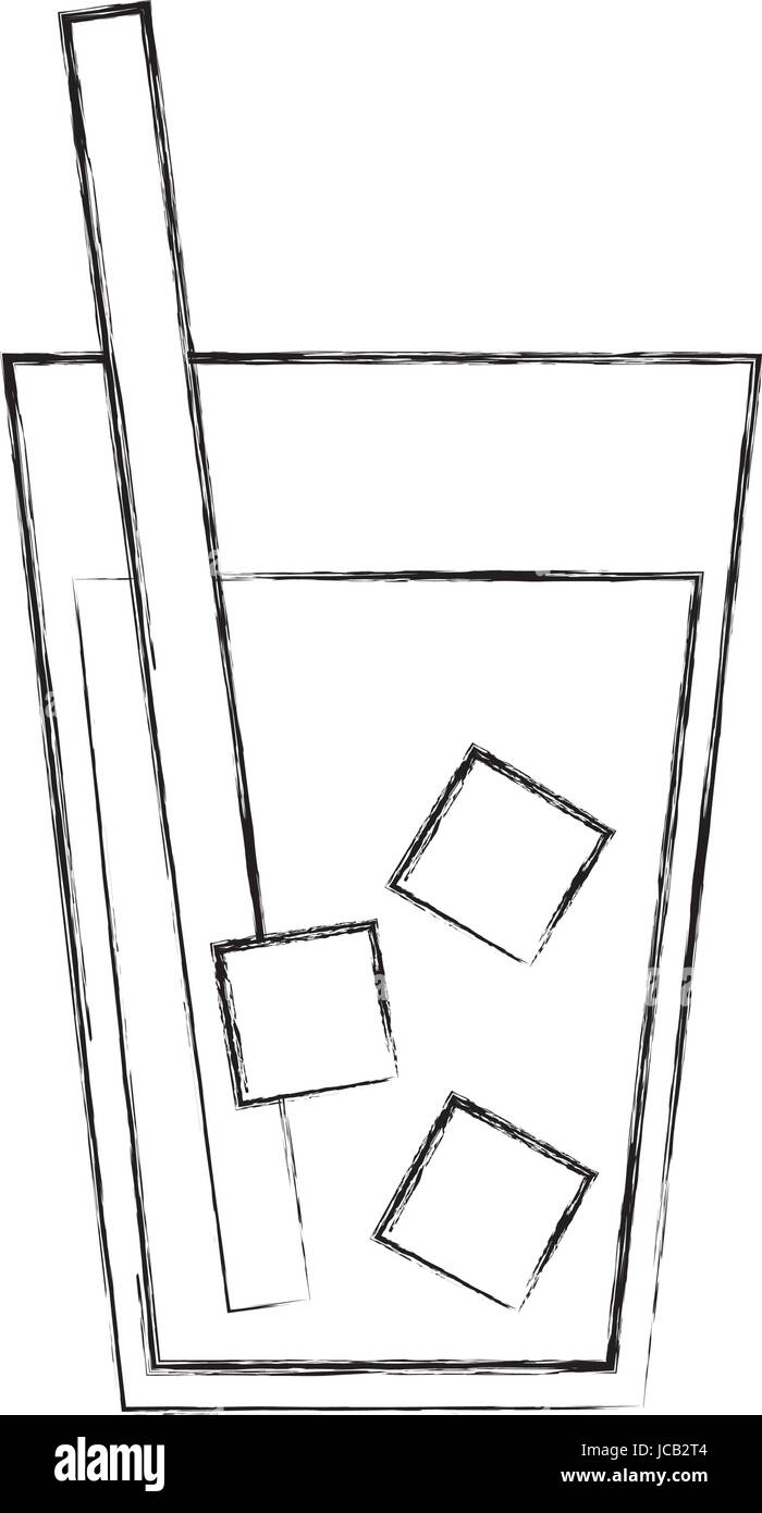 tropische Früchte Getränke Saft Stock Vektor