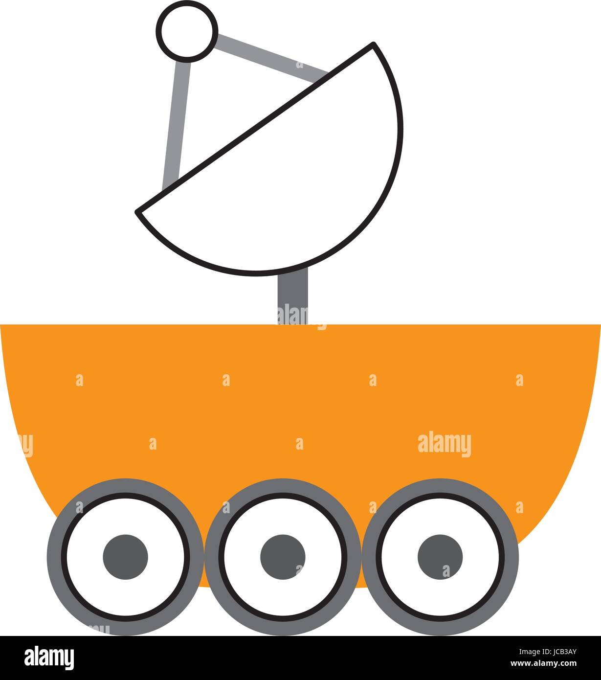 Space Explorer Auto-Symbol Stock Vektor