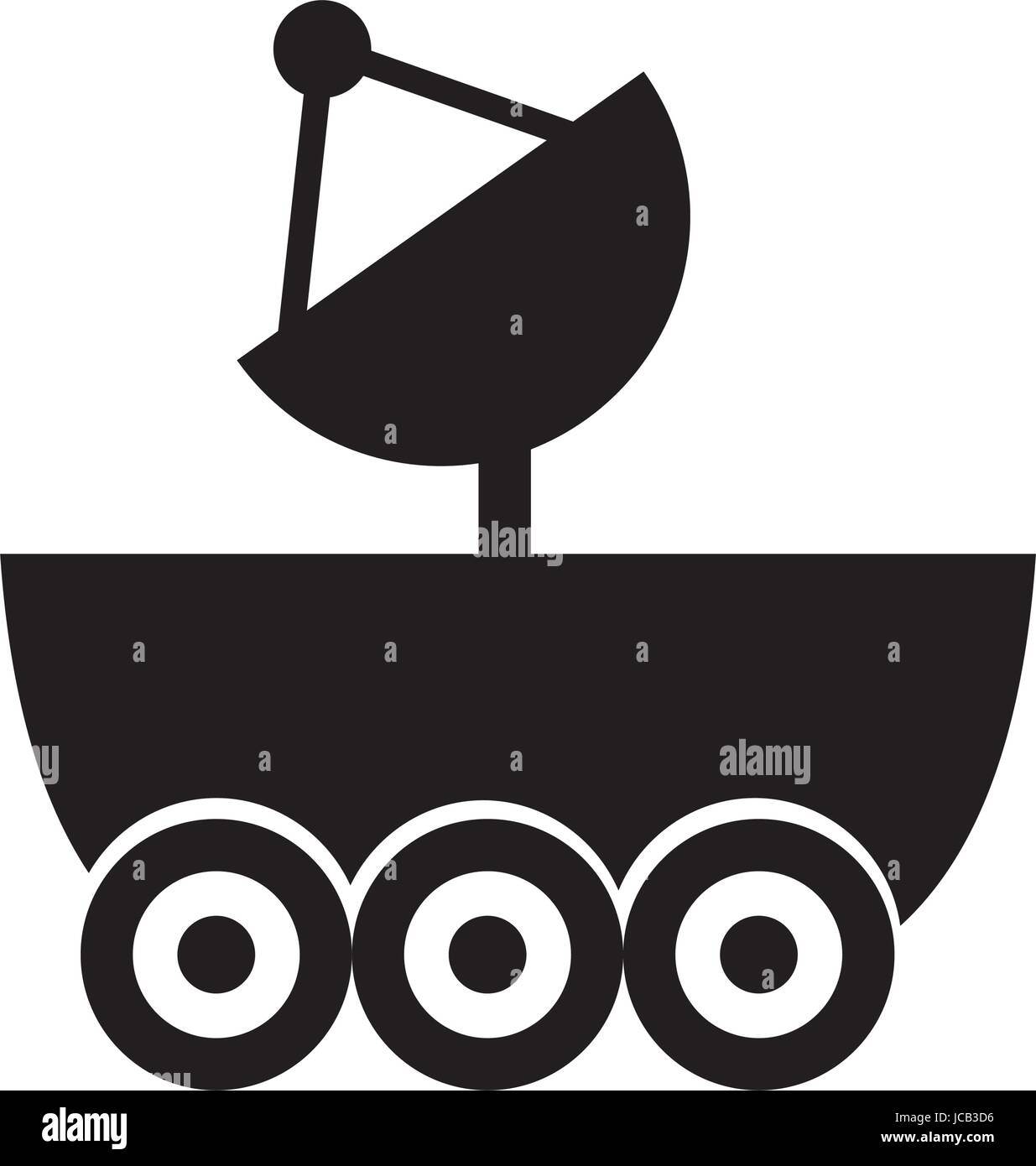 Space Explorer Auto-Symbol Stock Vektor