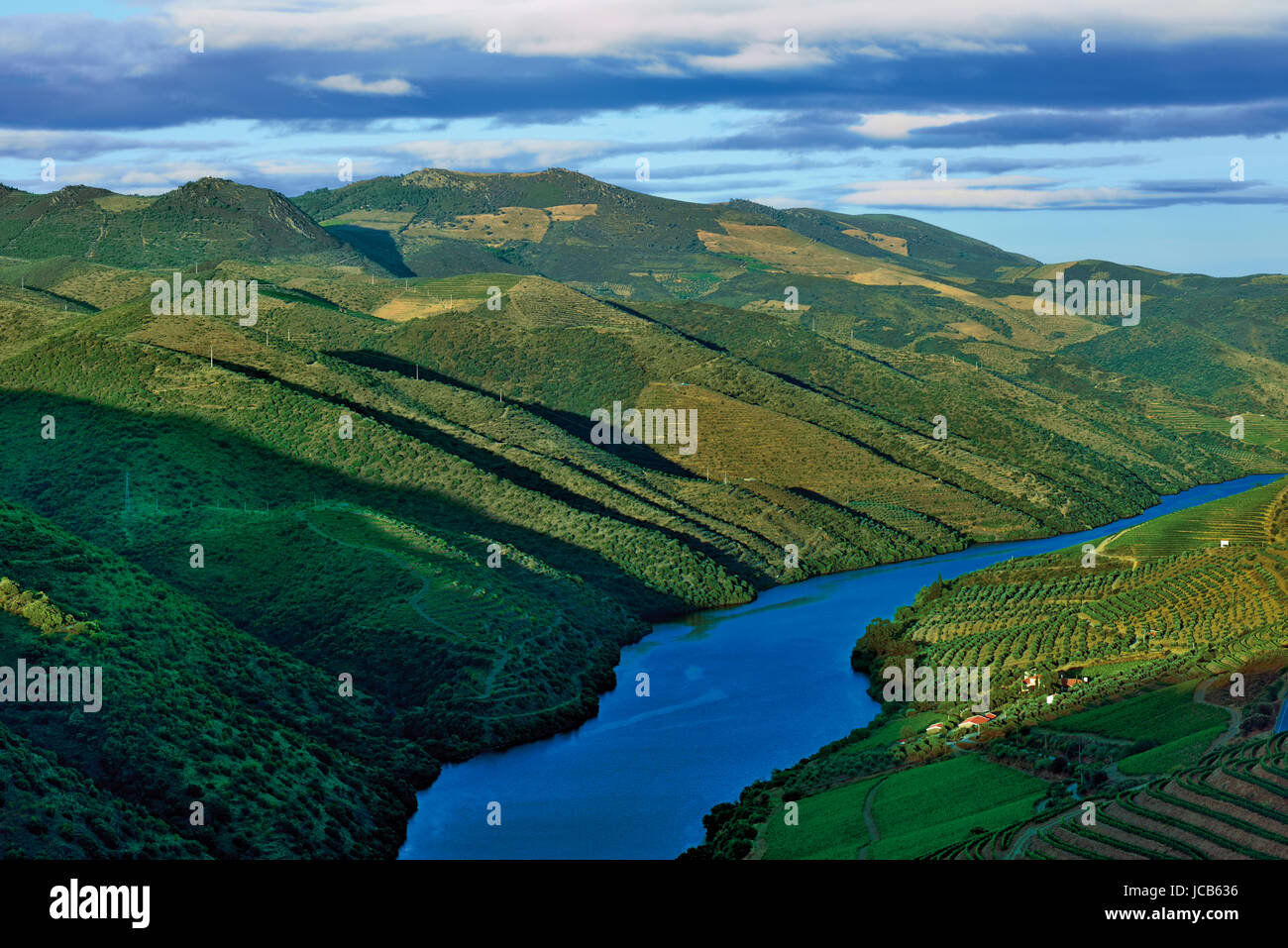 Blick auf den Fluss Douro Stockfoto
