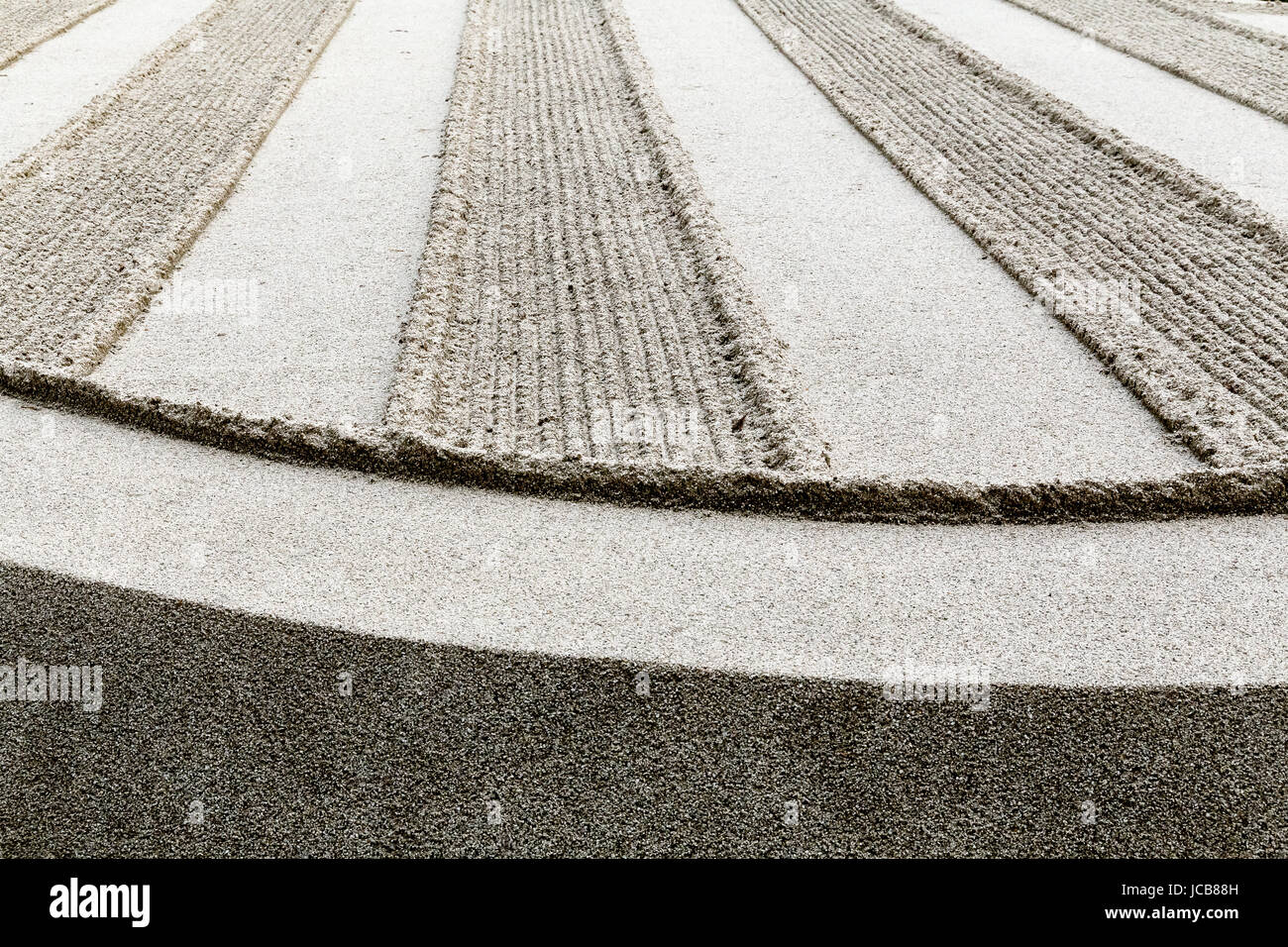 Ginkaku-Ji oder Jisho-Ji-Tempel in Kyoto, Japan. Der trockene Sand Garten Symbol des Meeres. Stockfoto