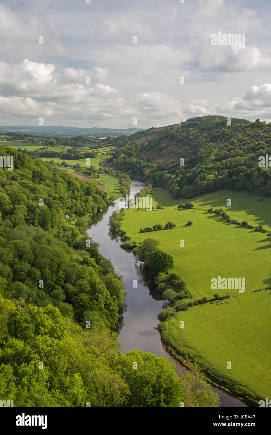 Der Fluss Wye von Symonds Yat, Herefordshire, England, Uk Stockfoto