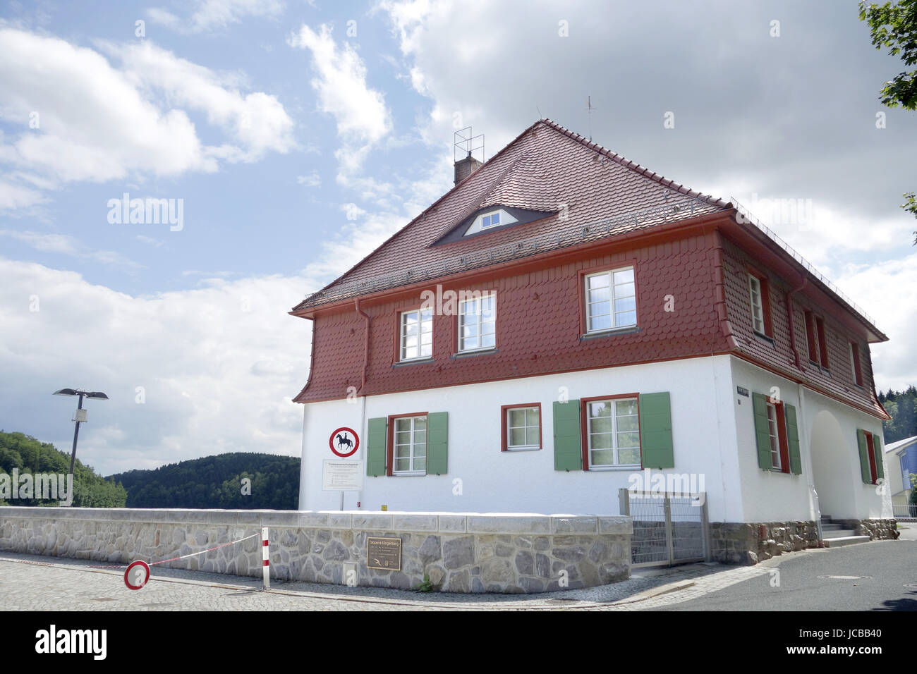 Dam künstlicher See Stockfoto