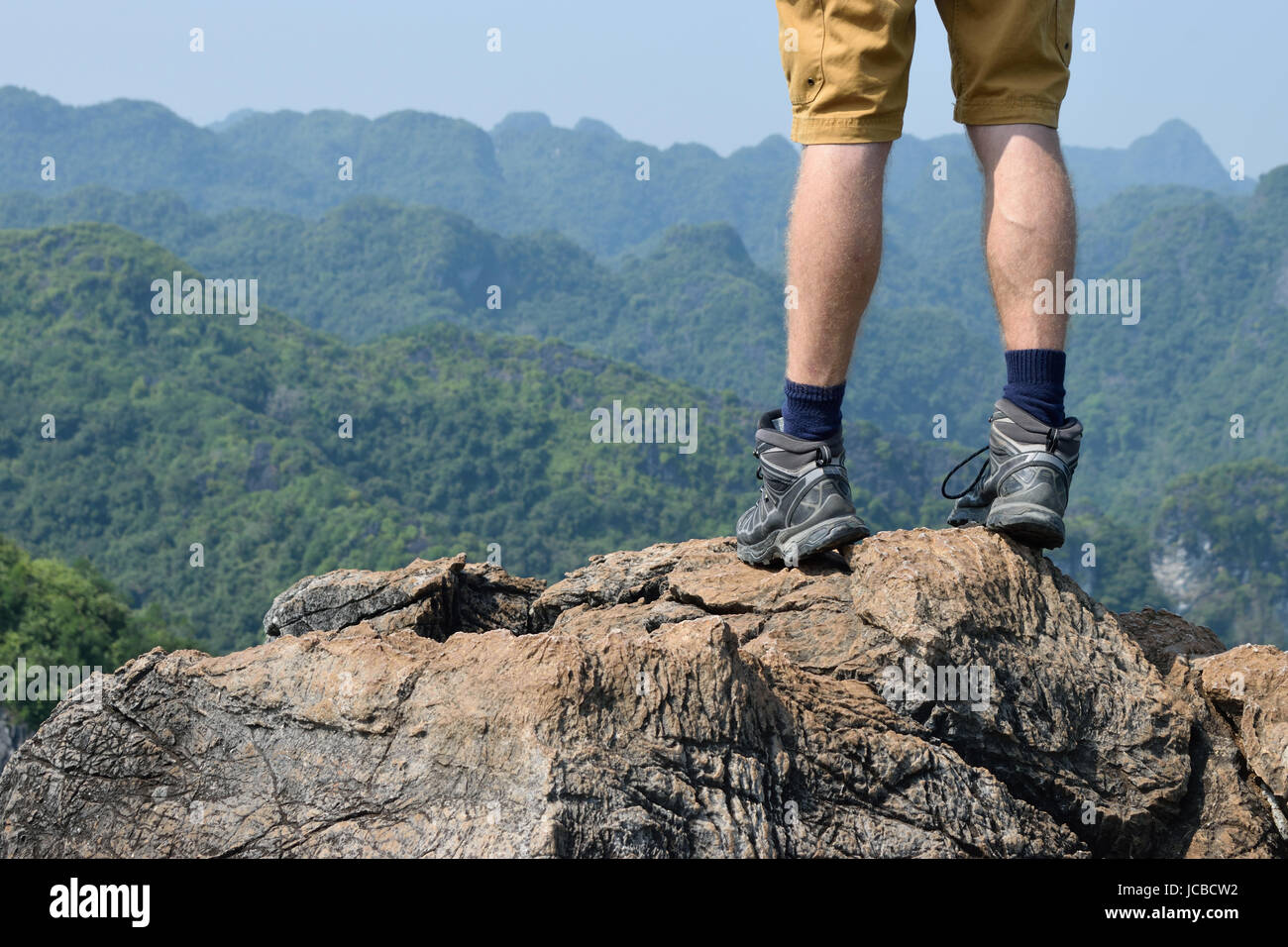 Gute Wanderschuhe Stockfoto