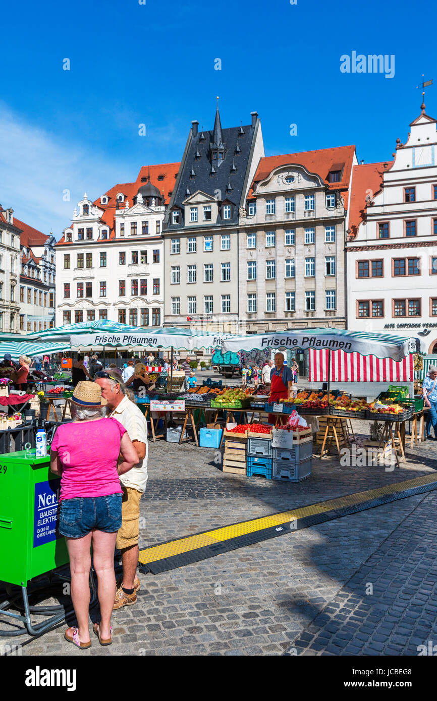 Markt im Markt (Marktplatz), Leipzig, Sachsen, Deutschland Stockfoto