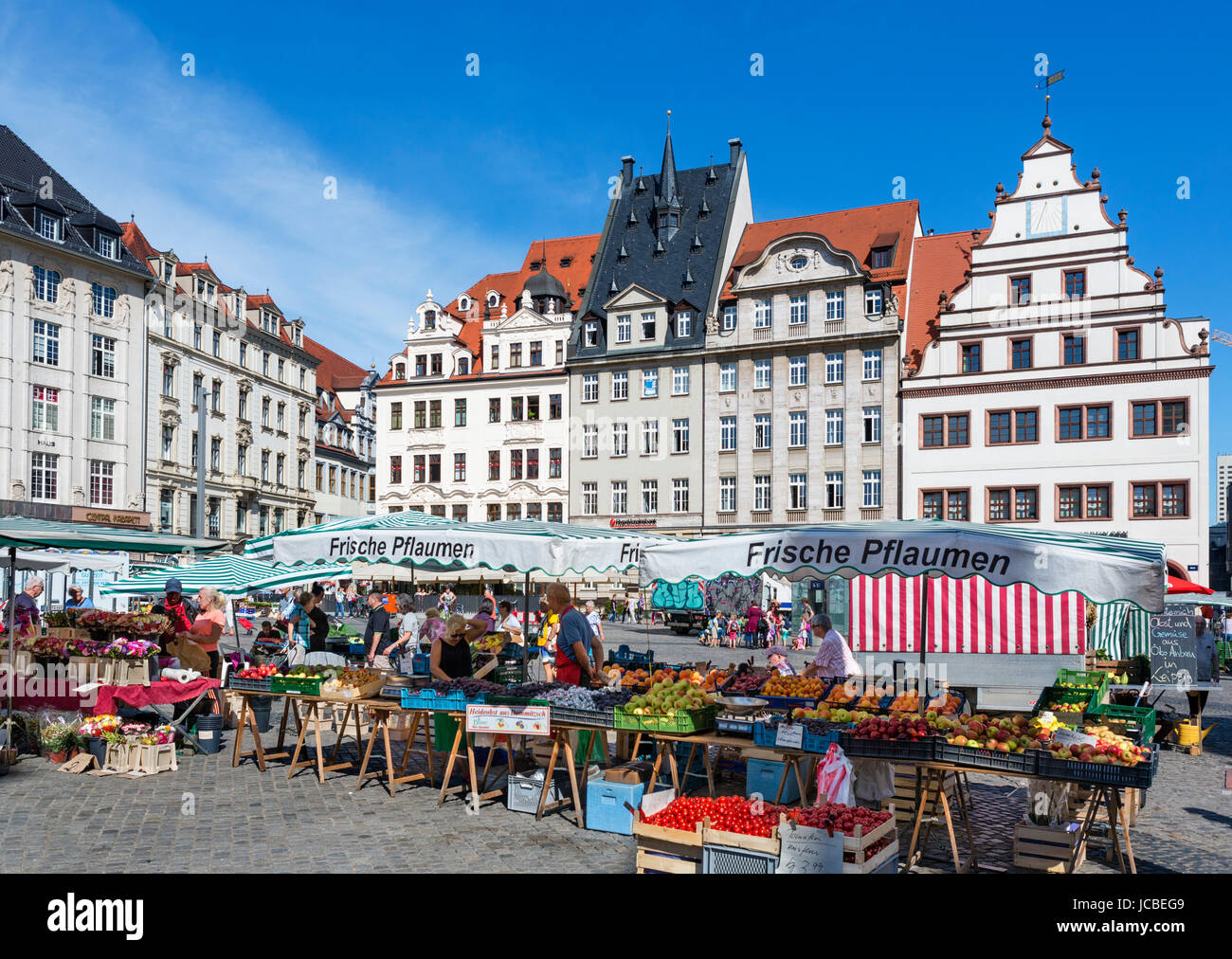 Markt im Markt (Marktplatz), Leipzig, Sachsen, Deutschland Stockfoto