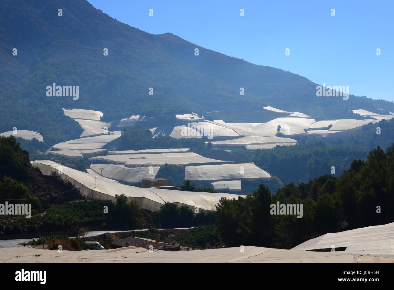 Treibhausgasemissionen in Spanien Stockfoto