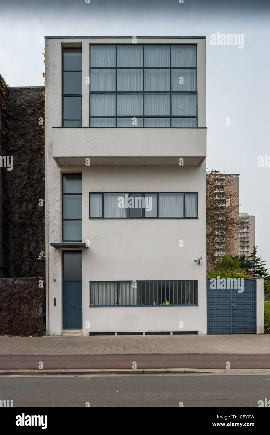 Belgien, Antwerpen, Maison Guiette von Le Corbusier entworfen Stockfoto